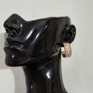 Dior Elegant Gold Hoop Earrings